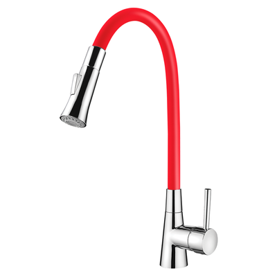 torneira misturador monocomando lorenzetti lorenflex 2257 r27 vermelha capa