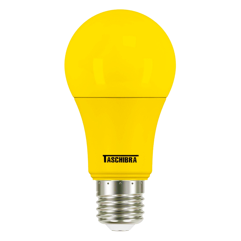 lampada led taschibra tkl colors 5w bivolt e27 amarela