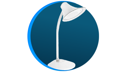 luminaria de mesa taschibra tlm 10 bivolt 6500k luz branca branco descricao
