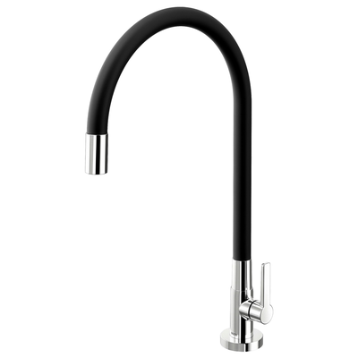 torneira para cozinha docol galiflex preta 966957 de mesa cromada capa 01