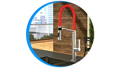 misturador monocomando cozinha docol doc 695779 de mesa cromado e vermelho descricao 01