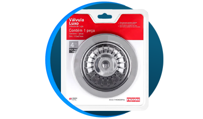 valvula para cubas 4 5 luxo franke 09145 pino inox descricao