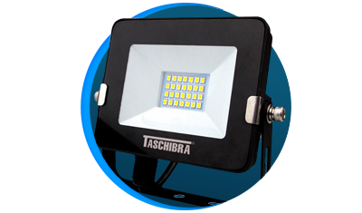 refletor taschibra tr led 20 slim 20w preto descricao 01