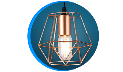 pendente taschibra grid e27 bivolt cobre descricao