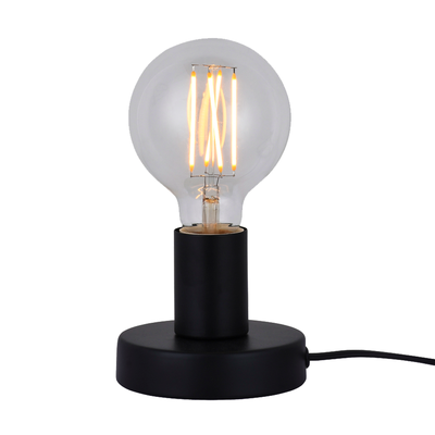 luminaria de mesa taschibra single e27 bivolt preta capa 01