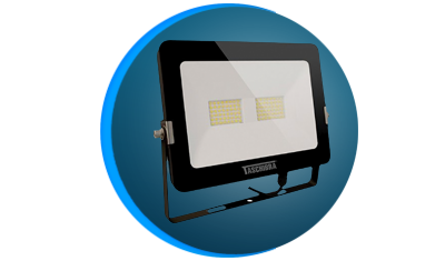 refletor taschibra 50w tr led 50 preto 220v 3000k