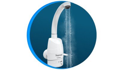 torneira eletrica luna 4t branca de parede zagonel descricao