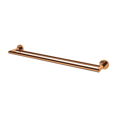 toalheiro duplo lorenloft 2042 r82 lorenzetti de parede rose gold
