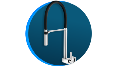 torneira para cozinha docol doc 742857 de parede preto e cromado descricao 01