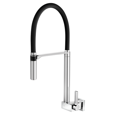 torneira para cozinha docol doc 742857 de parede preto e cromado