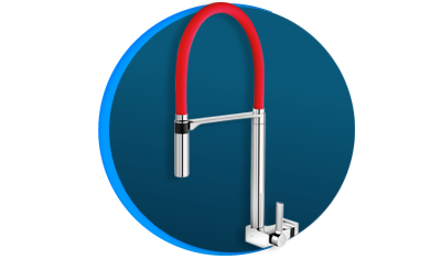 torneira para cozinha docol doc 742879 de parede vermelho e cromado descricao 01
