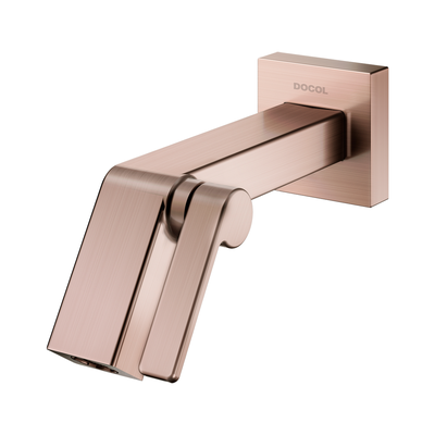 torneira para banheiro docol docolstillo docolchroma 823469 de parede cobre escovado