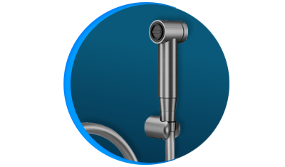 ducha higienica docol docolchroma luxo 57970 com flexivel de 1 20m grafite escovado descricao