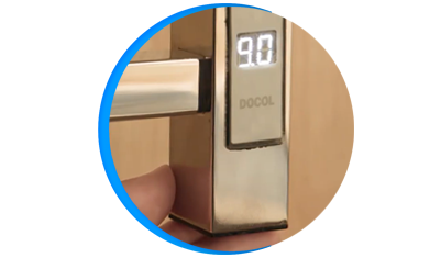 toalheiro termico docol cozy quadrado de parede inox polido descricao 02