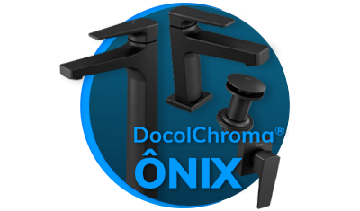 Misturador Monocomando Docol Lift Onix Bica Alta Preto | Copalux
