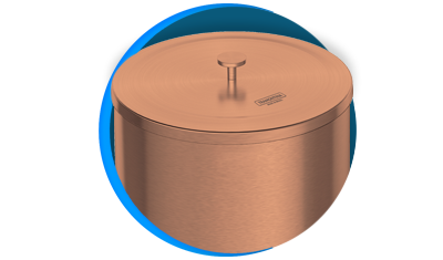 lixeira inox tramontina util 94540053 redonda 5l rose gold descricao