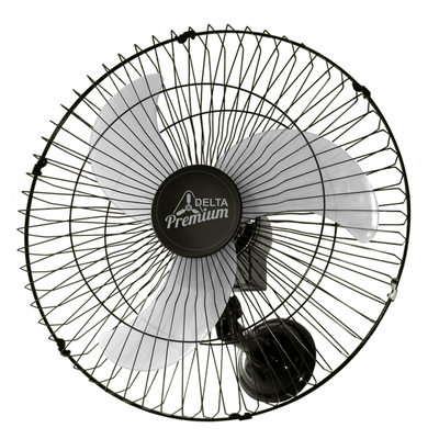 Ventilador de Parede Oscilante Venti-Delta Premium 60cm Preto Bivolt
