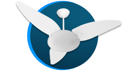 ventilador de teto venti delta magnes com 3 pas branco descricao