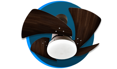 ventilador de teto venti delta tornado com 4 pas marrom e tabaco descricao
