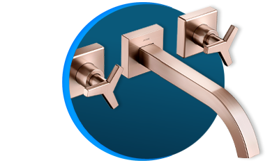 misturador para banheiro docol docolcity docolchroma 878069 de parede cobre escovado descricao