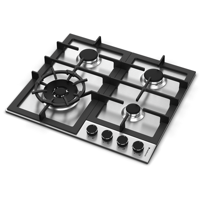 cooktop a gas debacco zurique 60cm com 4 bocas aco inox 220v