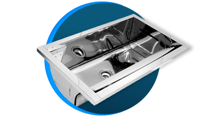 tanque reto sobrepor 47l docol 017053ch 82x51cm inox alto brilho descricao