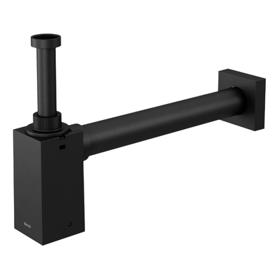 sifao para lavatorio docol square onix 6360ce de parede preto fosco