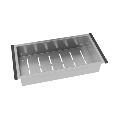 bandeja retangular profunda 44x22 5cm debacco inox