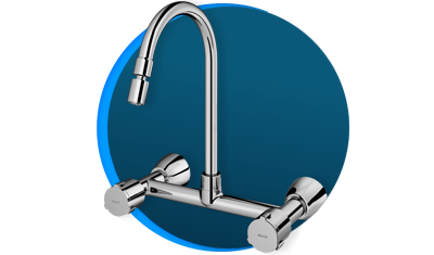 misturador para cozinha docol nova riva 929906 de parede cromado descricao