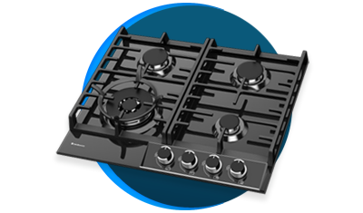 cooktop a gas debacco montreal vidro preto 60cm com 4 bocas 220v descricao 01