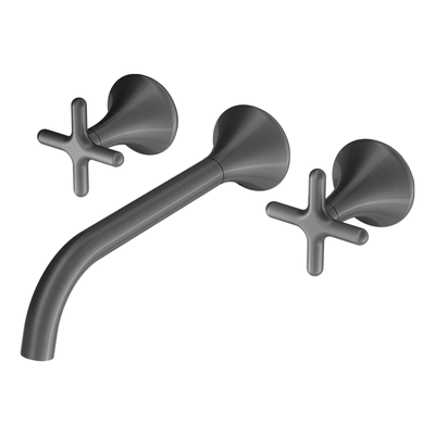 misturador para banheiro docol 230 liss docolchroma 922770 de parede grafite escovado 01