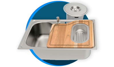 cuba de embutir tramontina morgana 69x49 93806092 inox com acessorios e lixeira descricao