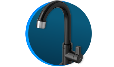 torneira para banheiro hydra hydraplus de bancada preta descricao