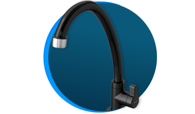 torneira para cozinha hydra hydraplus de bancada preta descricao
