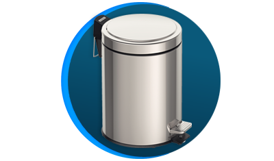 lixeira inox tramontina brasil 94538105 redonda com pedal 5 l descricao