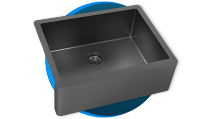 cuba farm sink pvd debacco primaccore nano black matte 20 03 90760 descricao