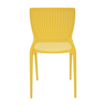 cadeira tramontina safira eco em polipropileno reciclado 92048000 amarela 06