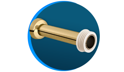 tubo de ligacao para bacia sanitaria docol 626372 25cm ouro escovado descricao