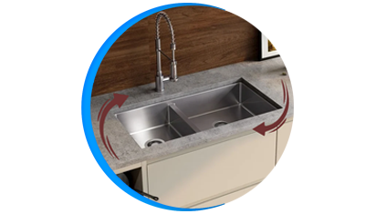 cuba gourmet debacco quadratino dupla aco inox escovado 850x450mm descricao 02