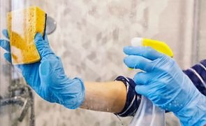 como limpar box de banheiro