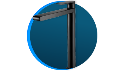 Torneira Lorenzetti LorenLike 1197 B78 Bica Alta De Bancada Preta