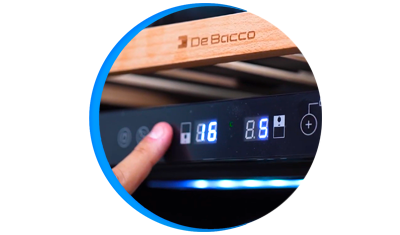 adega debacco 46 garrafas dual zone abertura lado esquerdo 220v descricao 04