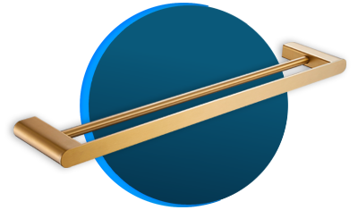 toalheiro barra duplo lorentrend 2042 g87 lorenzetti de parede brushed gold descricao
