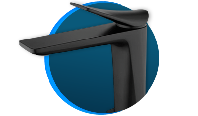 Misturador Monocomando LorenNeo 2875 B92 De Mesa Lorenzetti Preto