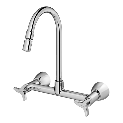 misturador para cozinha docol nova trio 1259106 de parede cromado 01