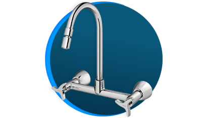 misturador para cozinha docol nova trio 1259106 de parede cromado descricao 01