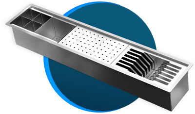 canal equipado docol docolfit 90cm 02123516 com 4 acessorios aco inox escovado descricao