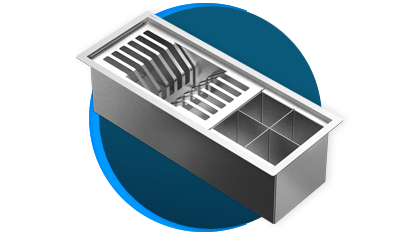 canal equipado docol docolfit 45cm 02091516 com 2 acessorios aco inox escovado descricao 01
