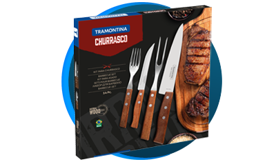 jogo de talheres churrasco tramontina 14 pecas 22299011 madeira natural descricao 02