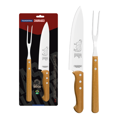 kit churrasco 2 pecas tramontina 22399074 madeira natural 01